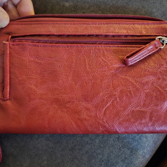 EUC Maroon Leather Like Wallet - Picture 2 of 4